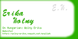 erika wolny business card
